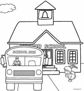 First Day of Kindergarten Coloring Pages