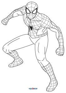 Printable Spiderman Coloring Pages For Kids