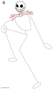 How to Draw Jack Skellington Step 6