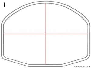 How to Draw a Basketball Hoop Step 1