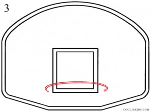 How to Draw a Basketball Hoop Step 3