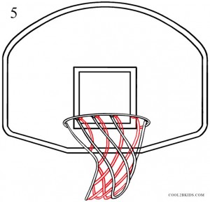 How to Draw a Basketball Hoop Step 5