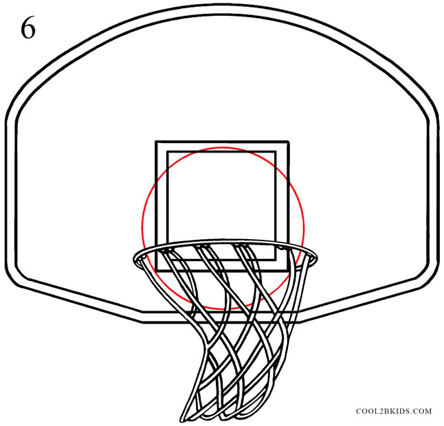 Basketball Hoop Drawing How To Draw A Basketball Hoop
