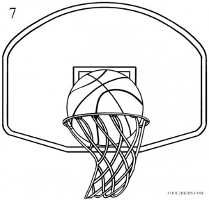 How to Draw a Basketball Hoop Step 7