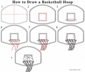 How to Draw a Basketball Hoop Step by Step