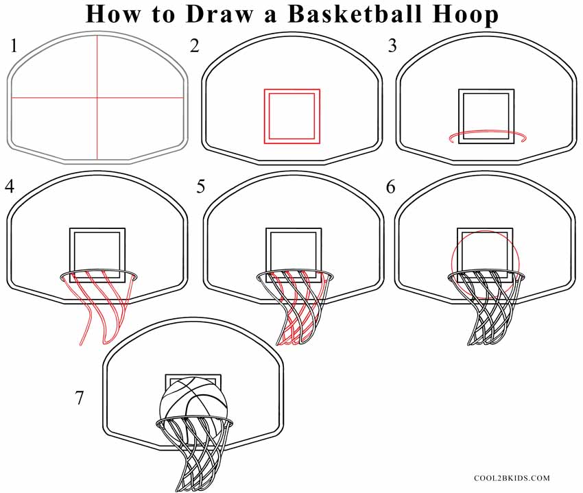 Basketball Net Drawing