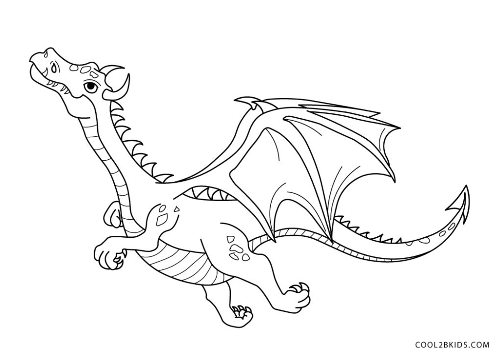 Printable Dragon Coloring Pages For Kids