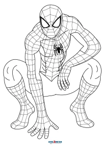 Printable Spiderman Coloring Pages For Kids