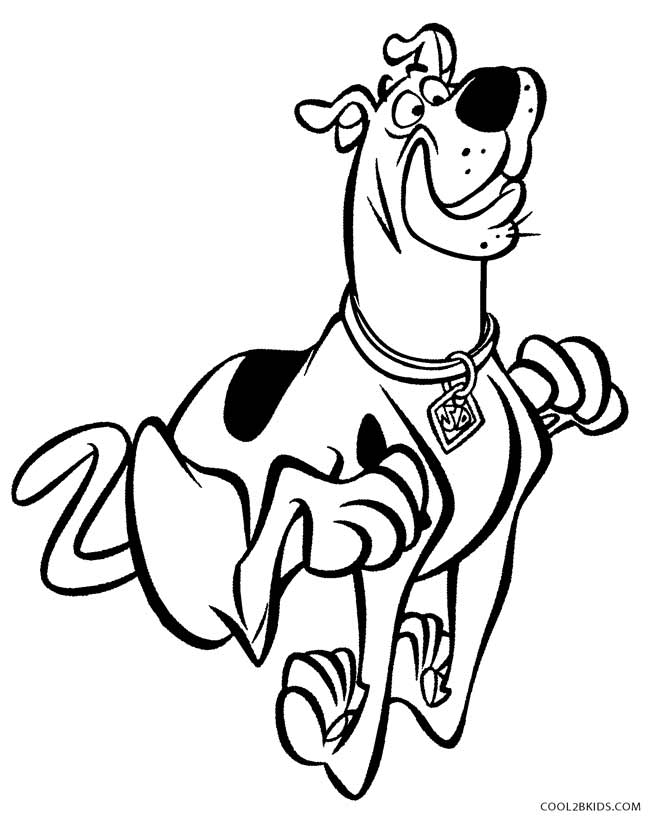 Scooby Doo Free Printable Coloring Pages - Templates Printable Download