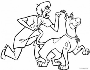 Scooby Doo and Shaggy Coloring Pages