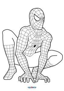 Printable Spiderman Coloring Pages For Kids