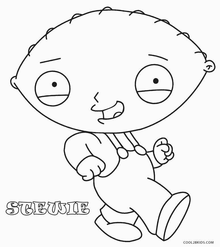 printable family guy coloring pages for kids