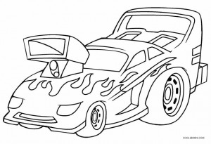 Hot Wheels Coloring Page