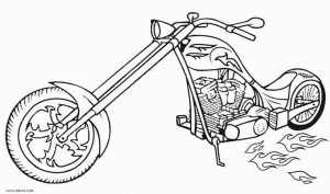 Hot Wheels Motorcycle Coloring Pages