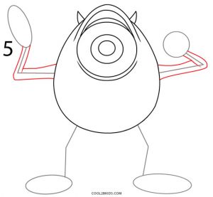 How to Draw Mike Wazowski Step 5