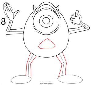 How to Draw Mike Wazowski Step 8