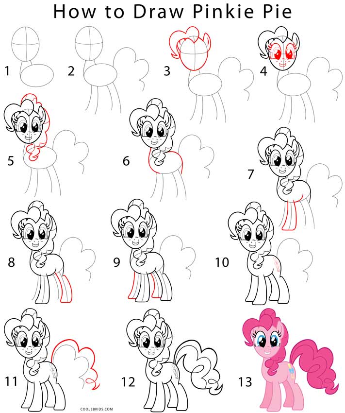 How to Draw Pinkie Pie Step by Step