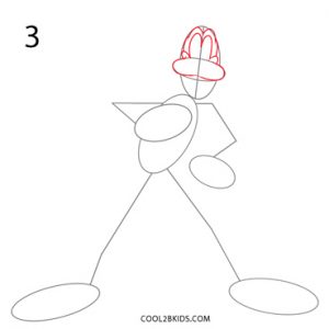 How to Draw Goofy Step 3