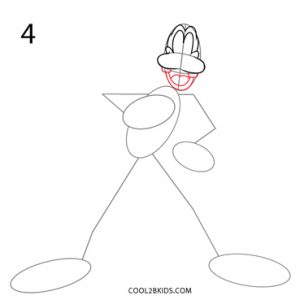 How to Draw Goofy Step 4