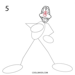 How to Draw Goofy Step 5