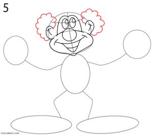 How to Draw a Clown Step 5