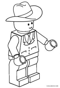 Lego Cowboy Coloring Pages