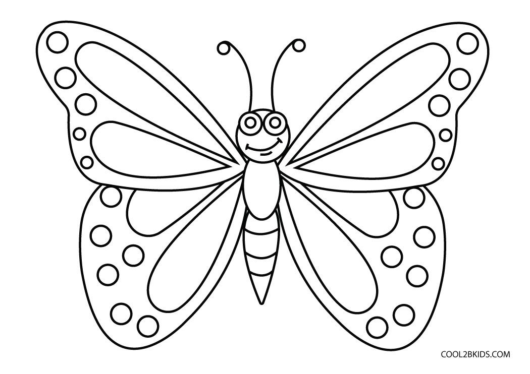 Printable Butterfly Coloring Pages For Kids