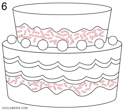 How to Draw a Birthday Cake (Step by Step Pictures)