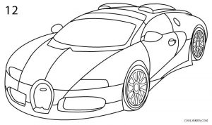 How to Draw a Bugatti Step 12