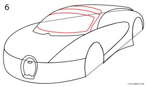 How to Draw a Bugatti Step 6