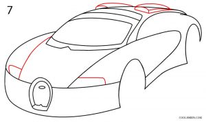 How to Draw a Bugatti Step 7