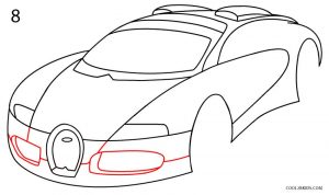 How to Draw a Bugatti Step 8