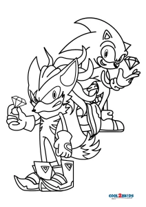 Sonic Coloring Pages - TopFreeDesigns