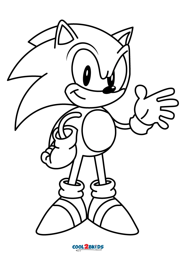 Sonic The Hedghog Coloring Pages