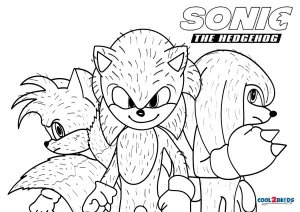 Sonic The Hedgehog Coloring Pages (120 Pieces). Print for free