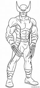 Wolverine Coloring Pages Free Printable