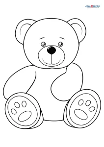Free Printable Teddy Bear Coloring Pages For Kids