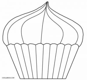 Cupcake Printable Coloring Pages