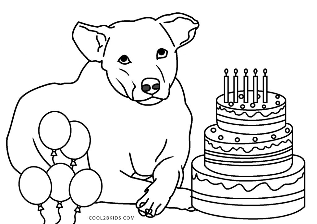 Printable Dog Coloring Pages For Kids