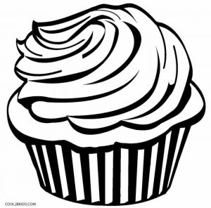 Hard Cupcake Coloring Pages