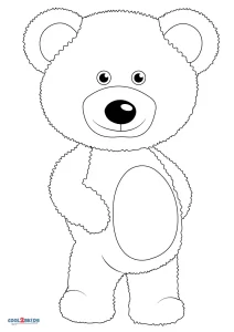 Free Printable Teddy Bear Coloring Pages For Kids