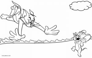 Tom and Jerry Coloring Page