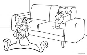 Tom and Jerry Coloring Pages Free