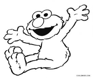 Baby Elmo Coloring Pages