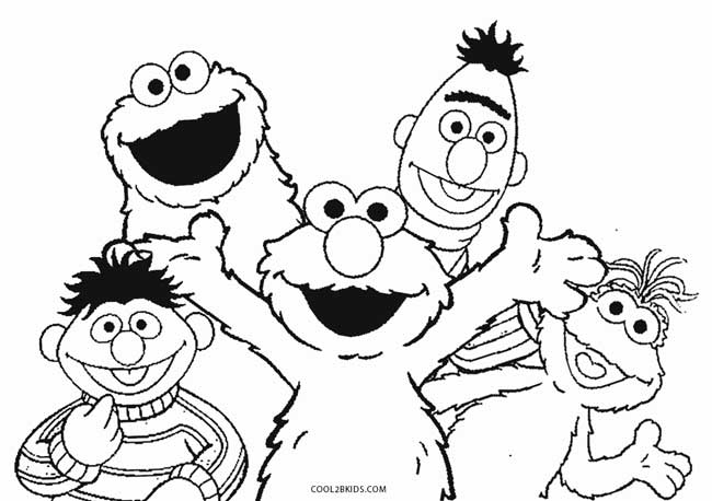 Elmo And Abby Coloring Page Coloring Pages