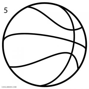 How to Draw a Basketball Step 5