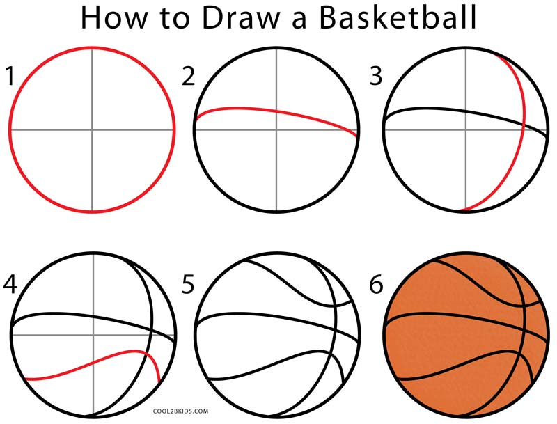 How to Draw a Basketball (Step by Step Pictures)