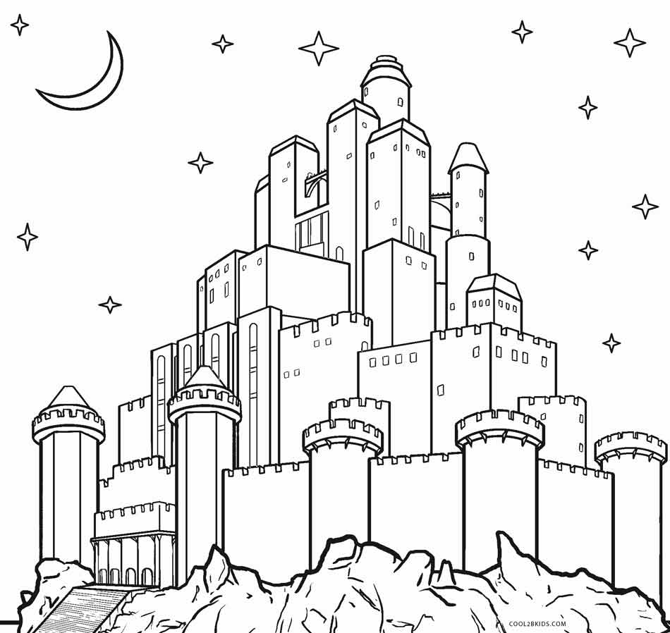 Printable Castle Coloring Pages For Kids | Cool2bKids