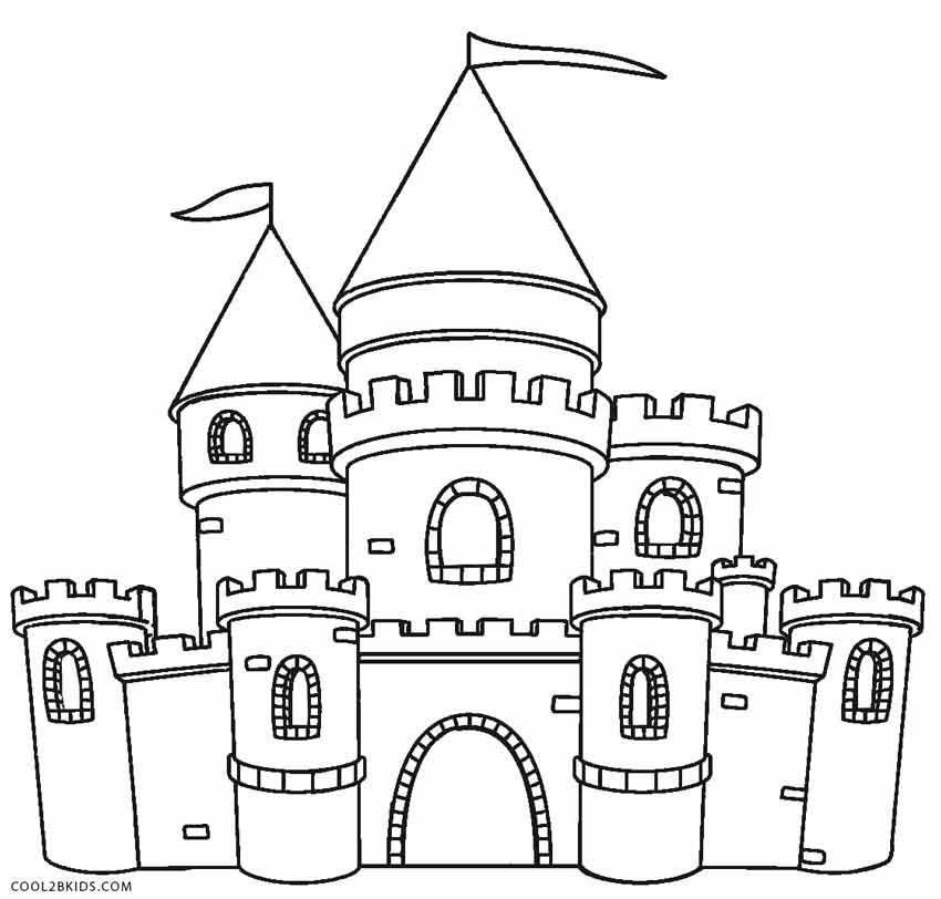 Printable Castle Coloring Pages For Kids