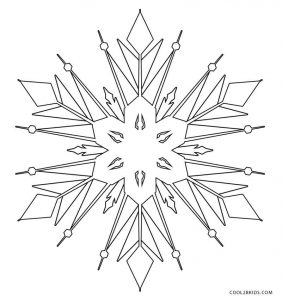 Free Snowflake Coloring Pages